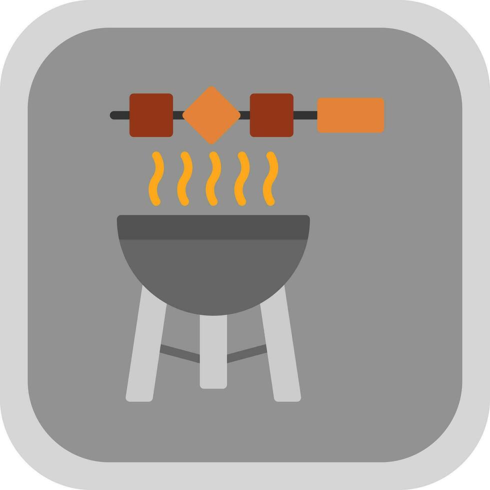 conception d'icône de vecteur de barbecue