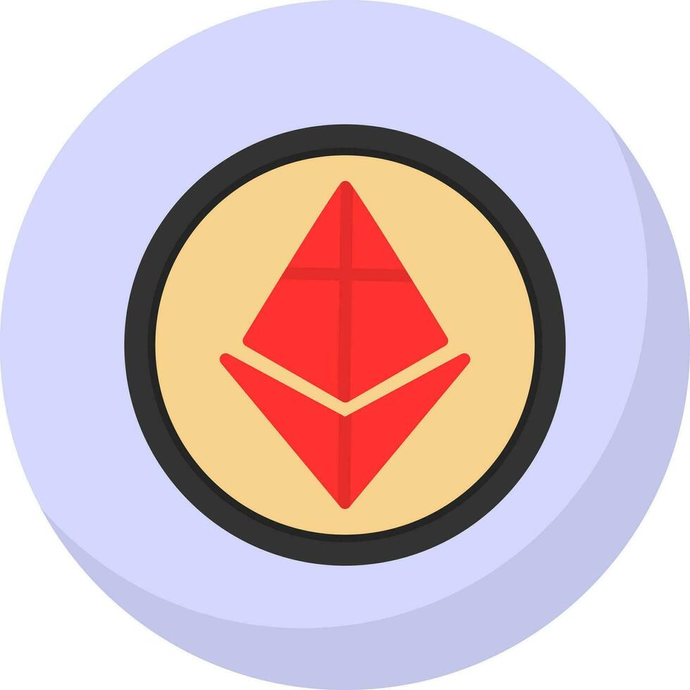 ethereum vecteur icône conception