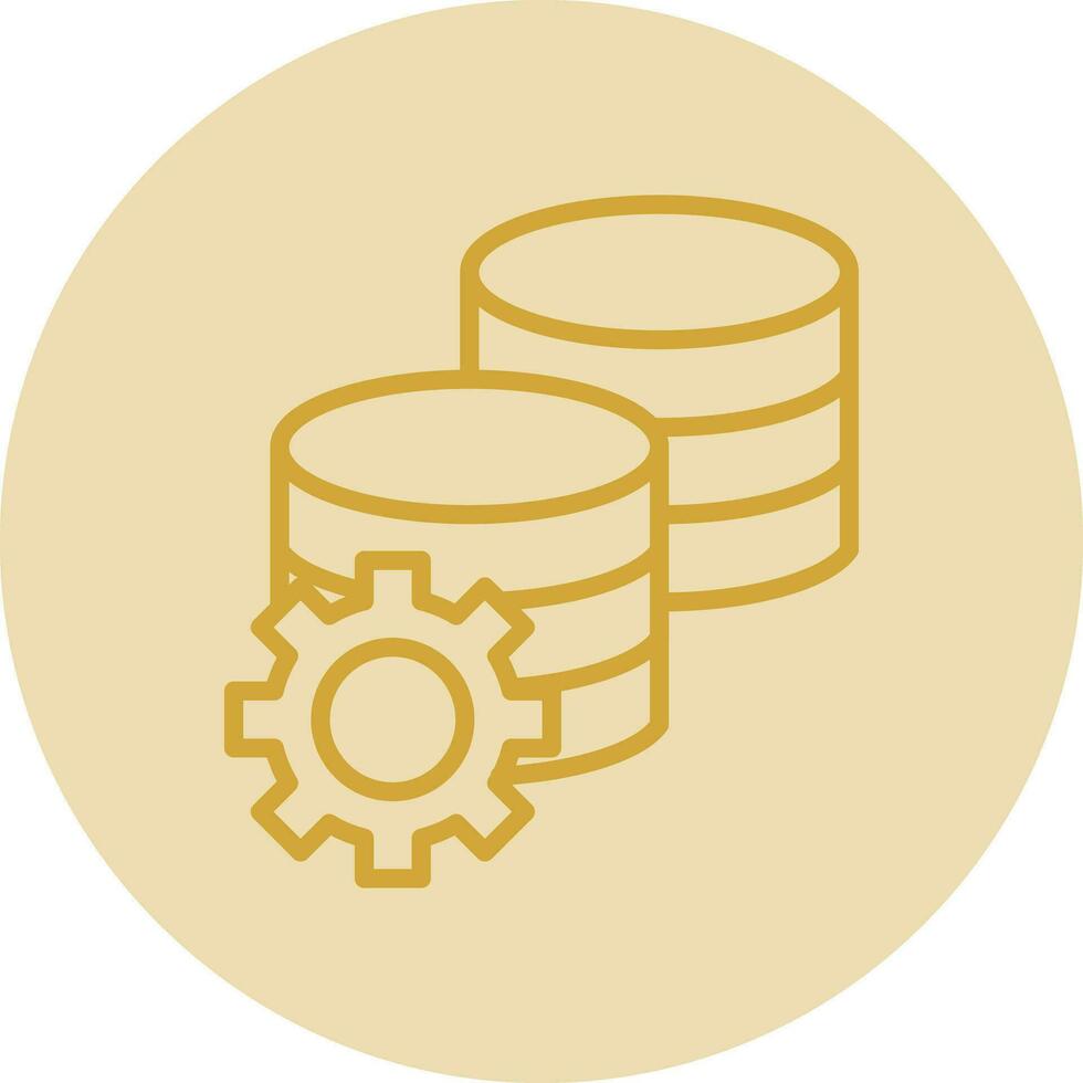 conception d'icône de vecteur de stockage de données