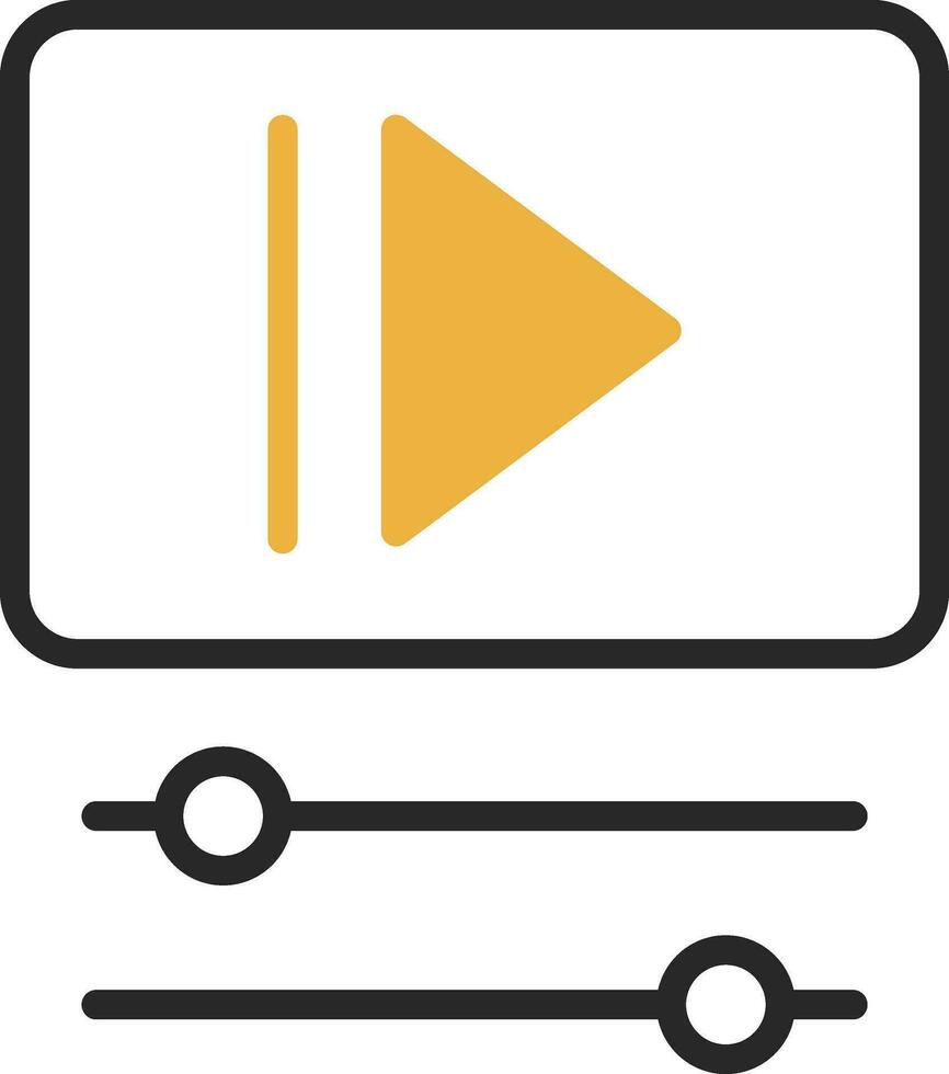 conception d'icônes vectorielles vidéo vecteur