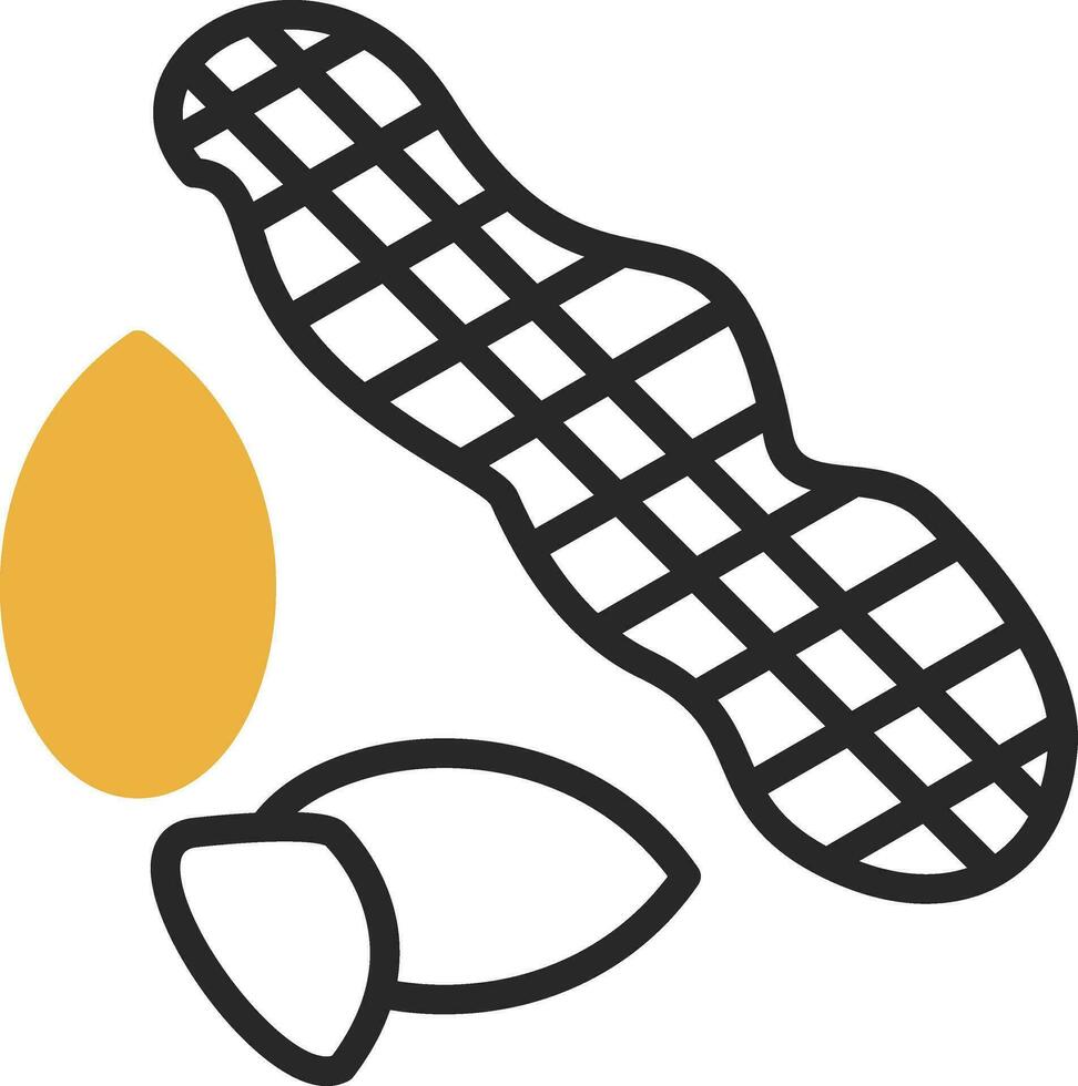 conception d'icône de vecteur d'arachides