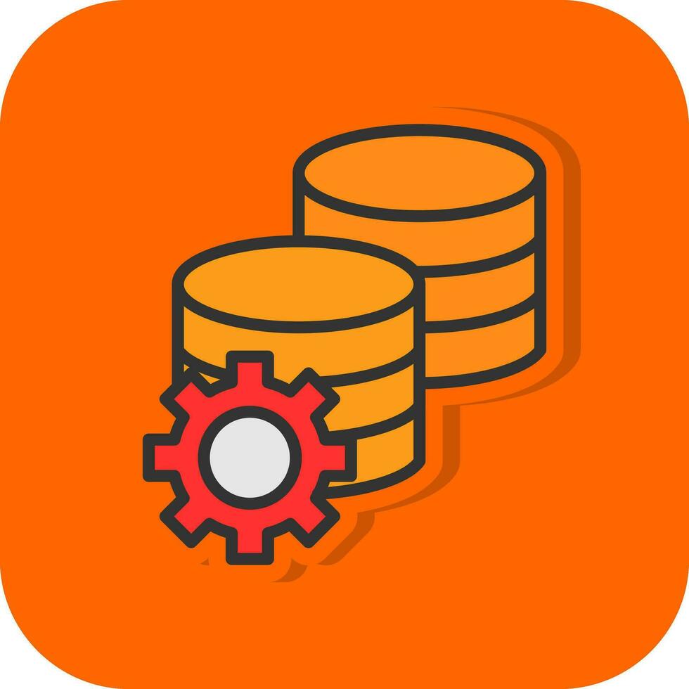 conception d'icône de vecteur de stockage de données