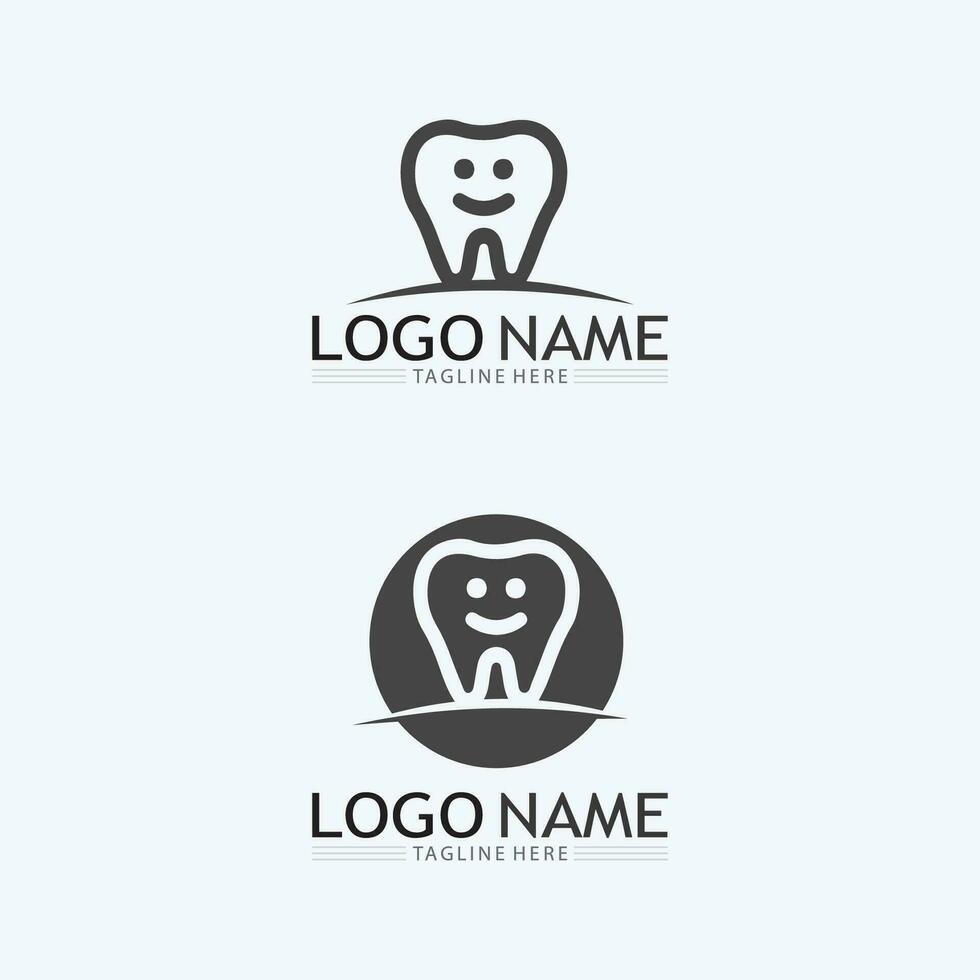 modèle vectoriel de conception de logo dentaire. logo de dentiste créatif. logo vectoriel de la clinique dentaire.