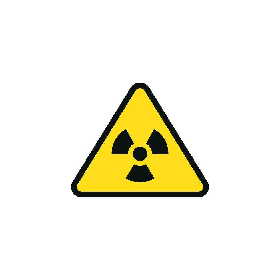 radiation zone mise en garde avertissement symbole conception vecteur