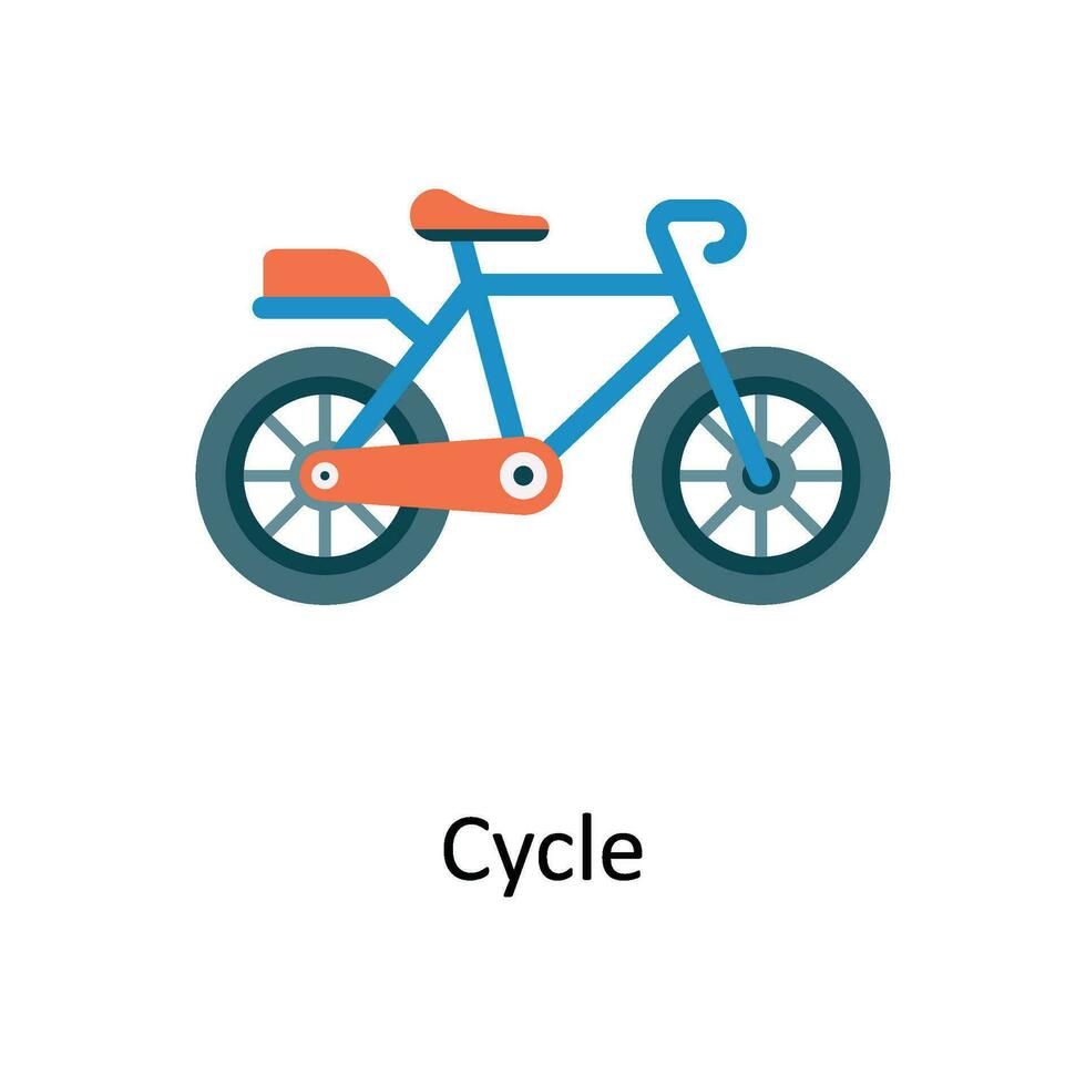 cycle vecteur plat icône conception illustration. la nature et écologie symbole sur blanc Contexte eps dix fichier