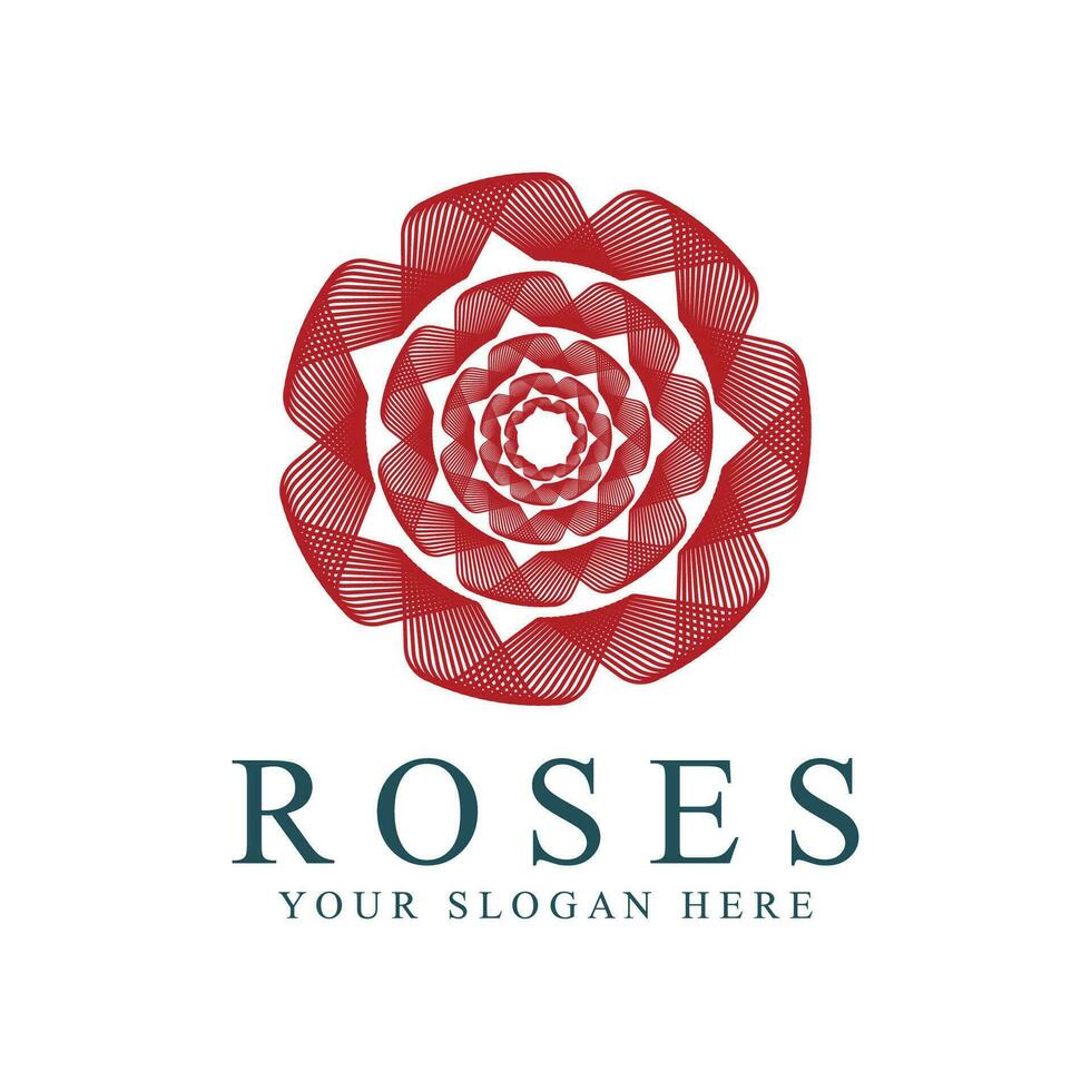 Rose logo illustration. vecteur