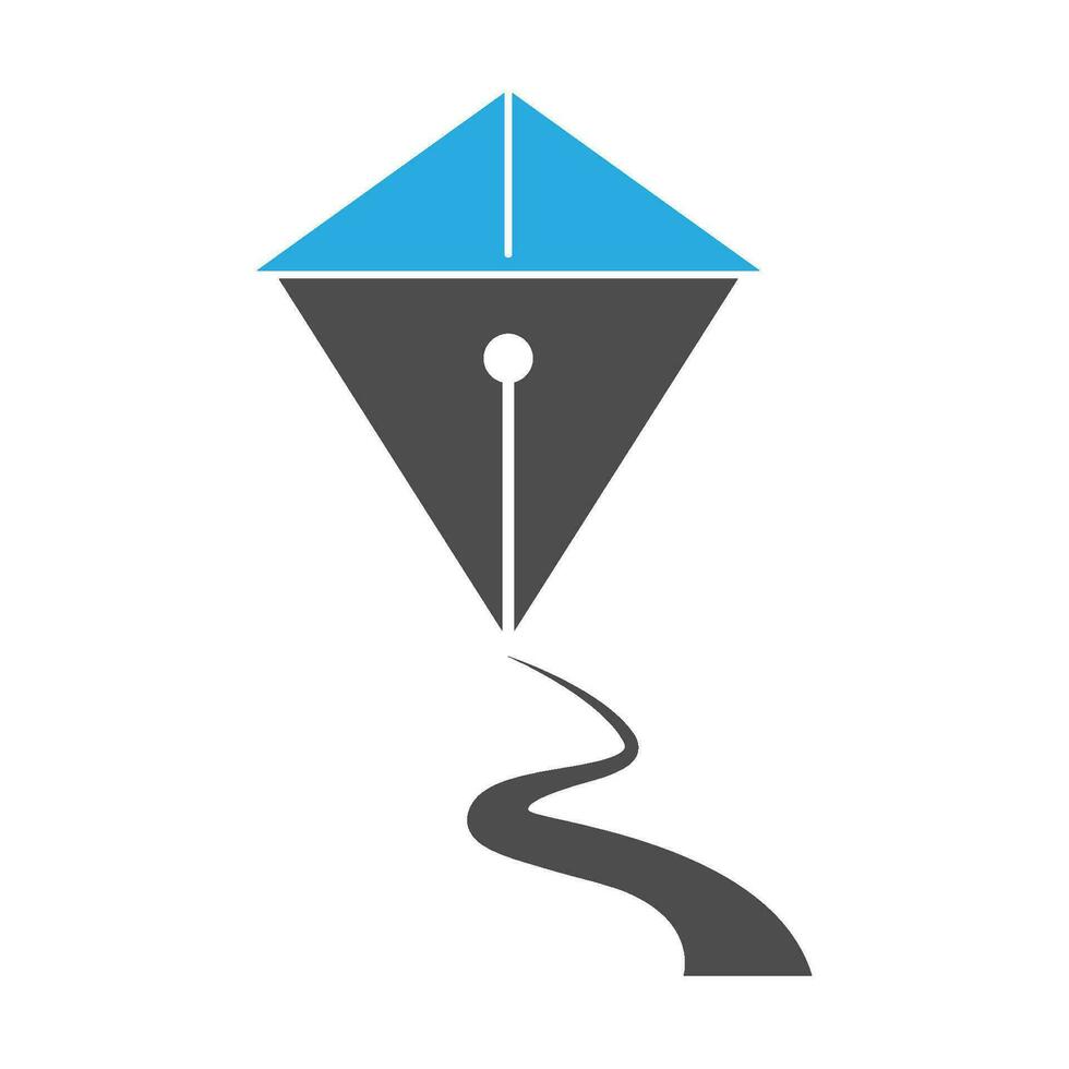 cerf-volant logo icône conception vecteur