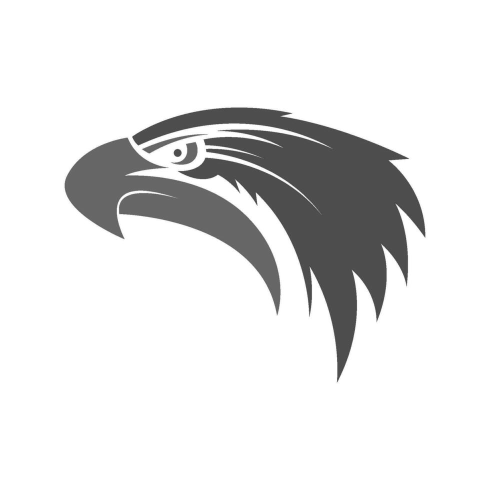 création d'icône logo aigle vecteur