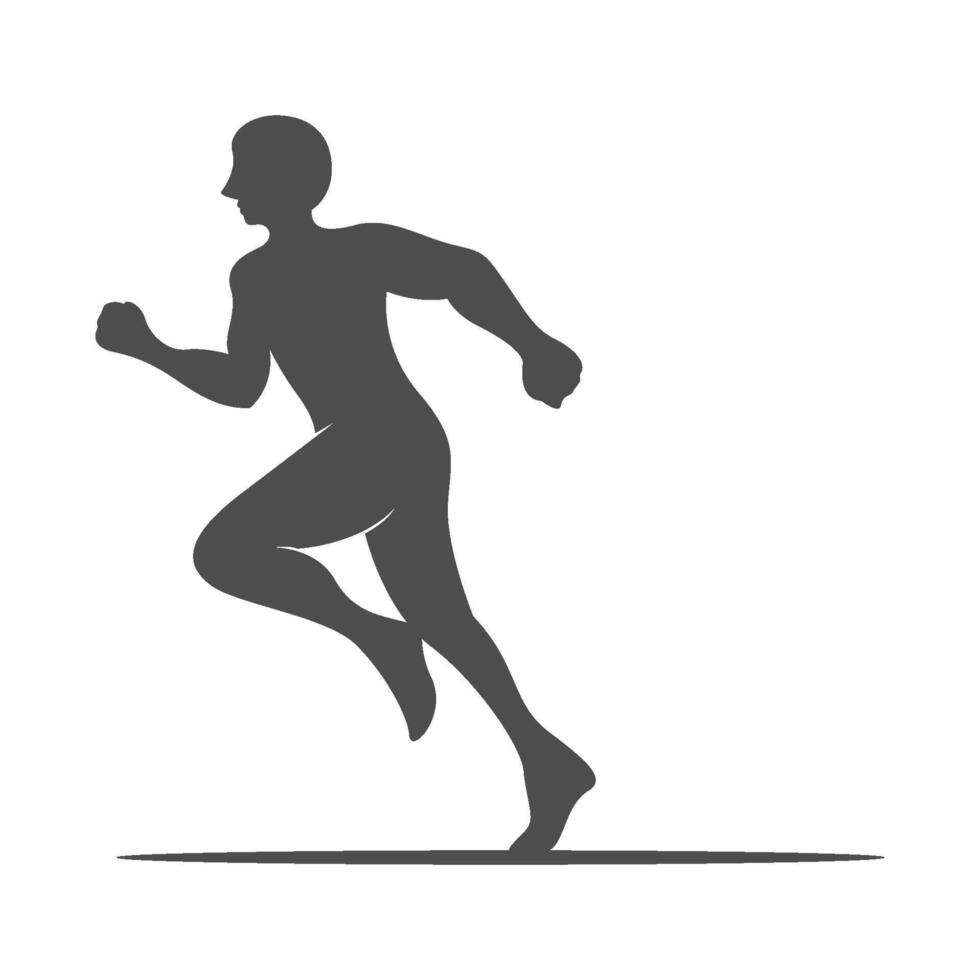 courir logo icône conception vecteur