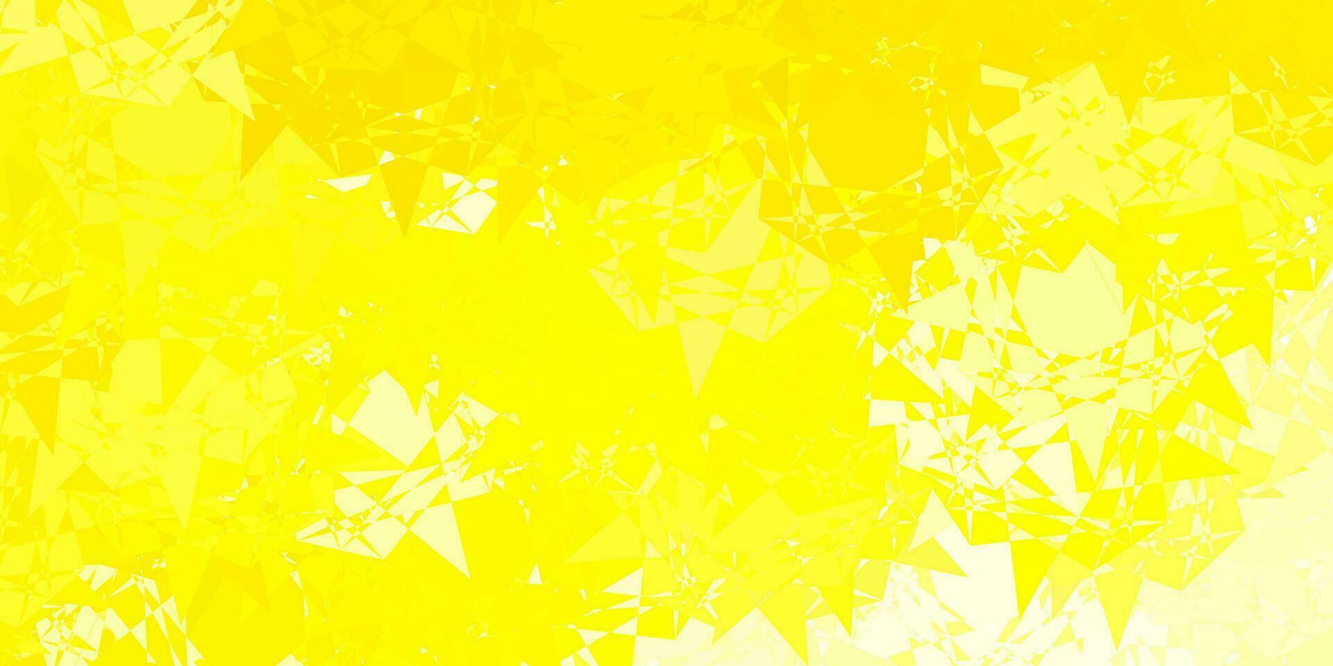 fond de vecteur jaune clair avec des formes polygonales.