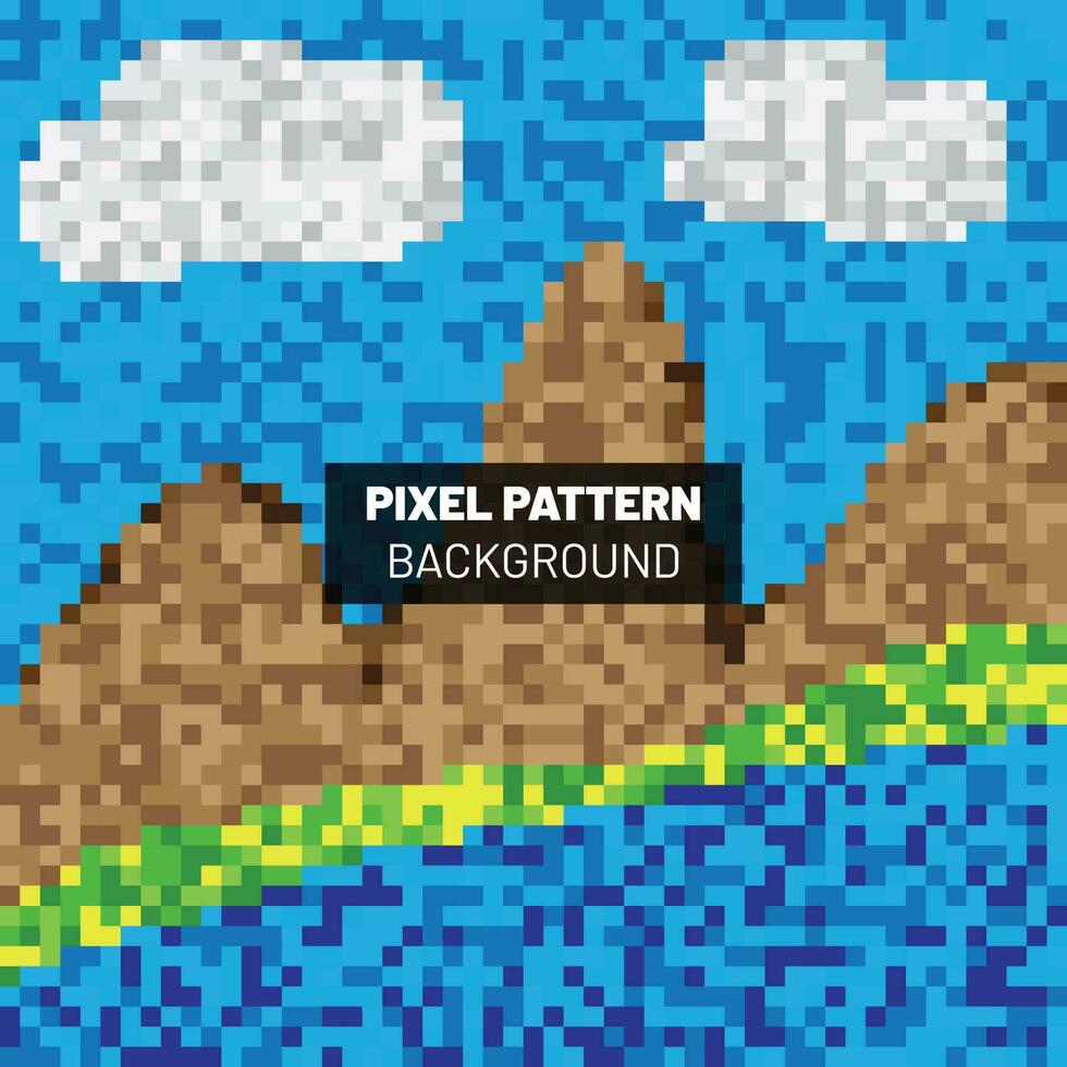 pixel modèle Contexte conception vecteur