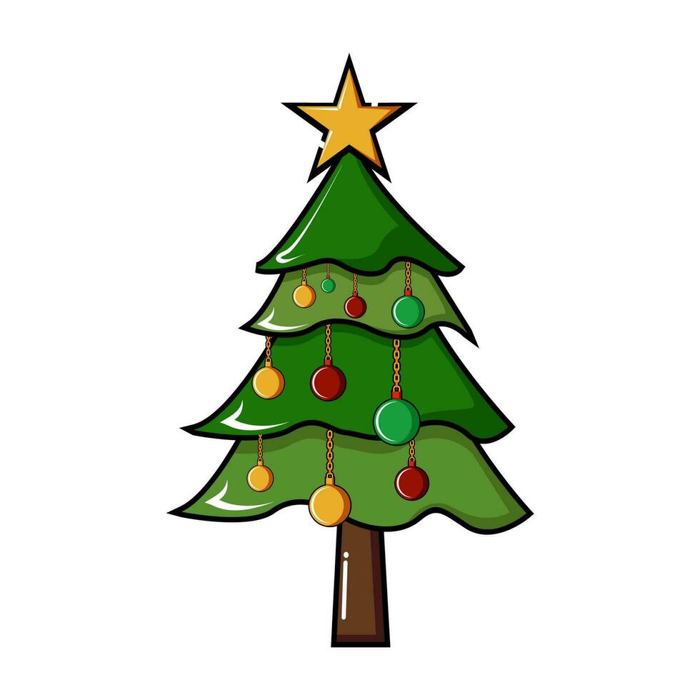 vecteur Noël arbre illustration