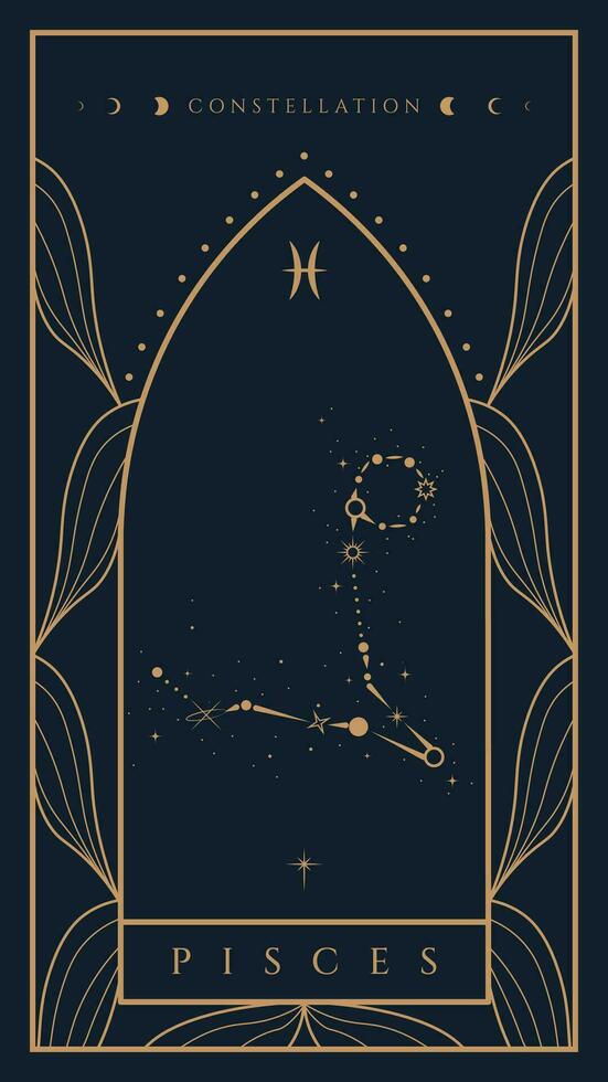 Poissons constellation zodiaque illustration vecteur