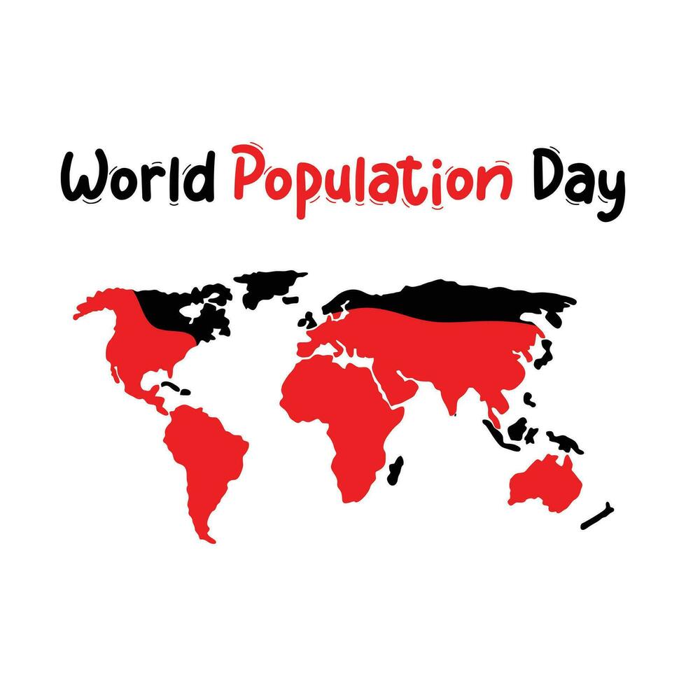 gens Icônes et monde population journée bannière et modèle conception 11 juillet et population bannière vecteur