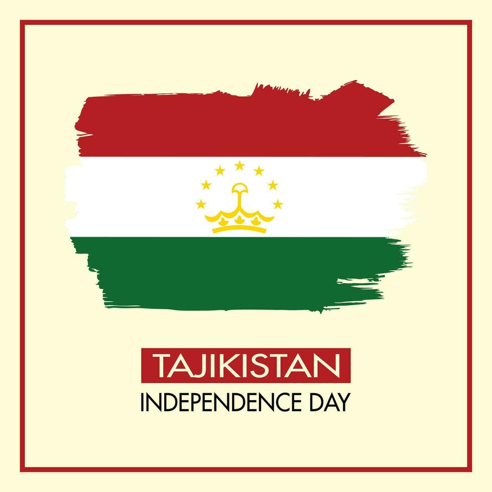 le tadjikistan indépendance journée 9 septembre bannière conception et drapeau conception le tadjikistan vecteur