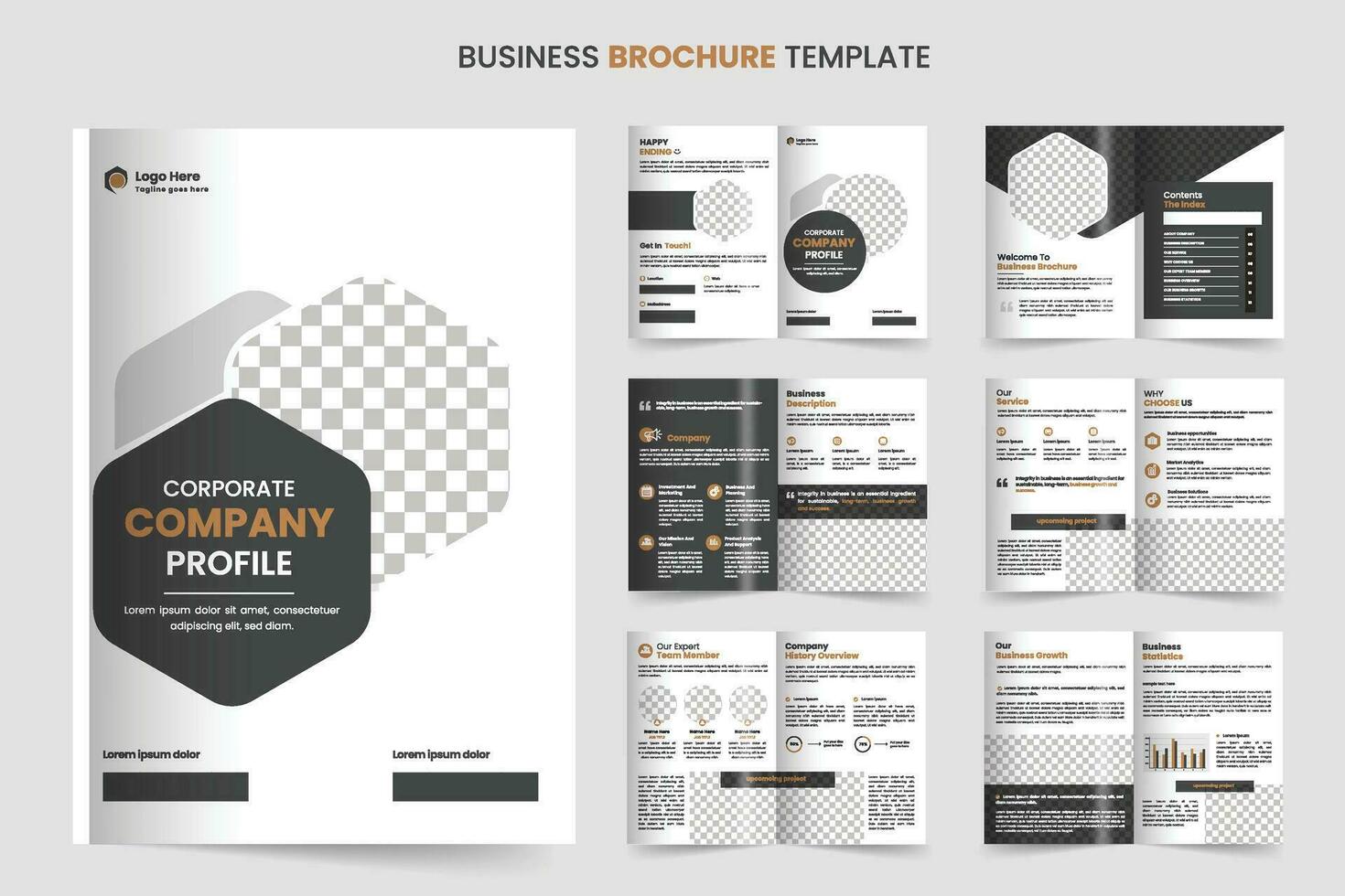 brochure modèle disposition conception et entreprise entreprise profil brochure modèle conception vecteur