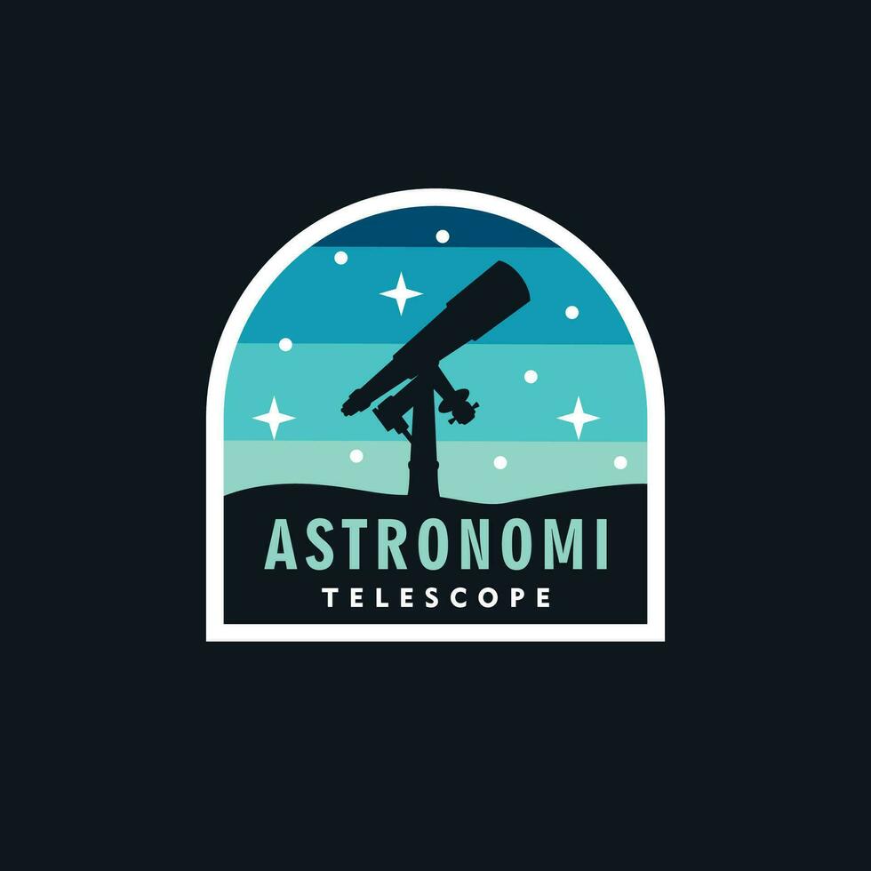astronomie badge logo vecteur