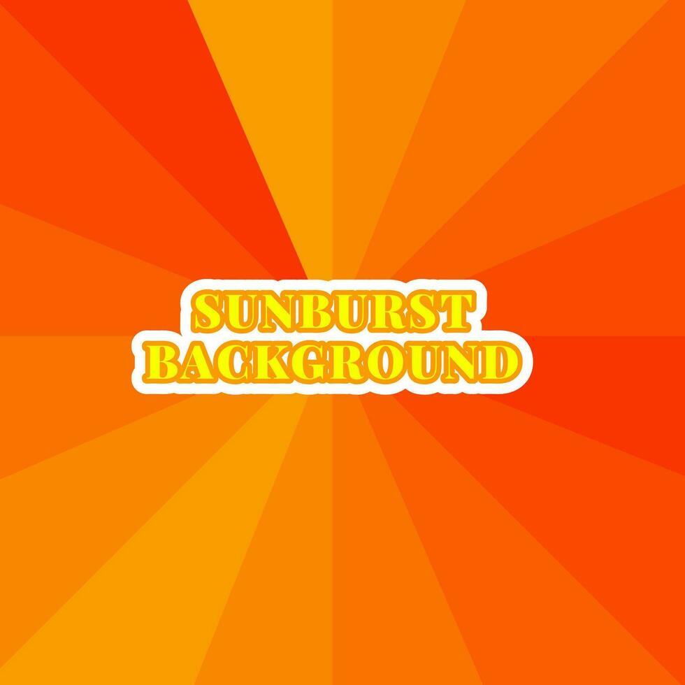 vibrant Orange sunburst Contexte - dynamiser votre dessins vecteur