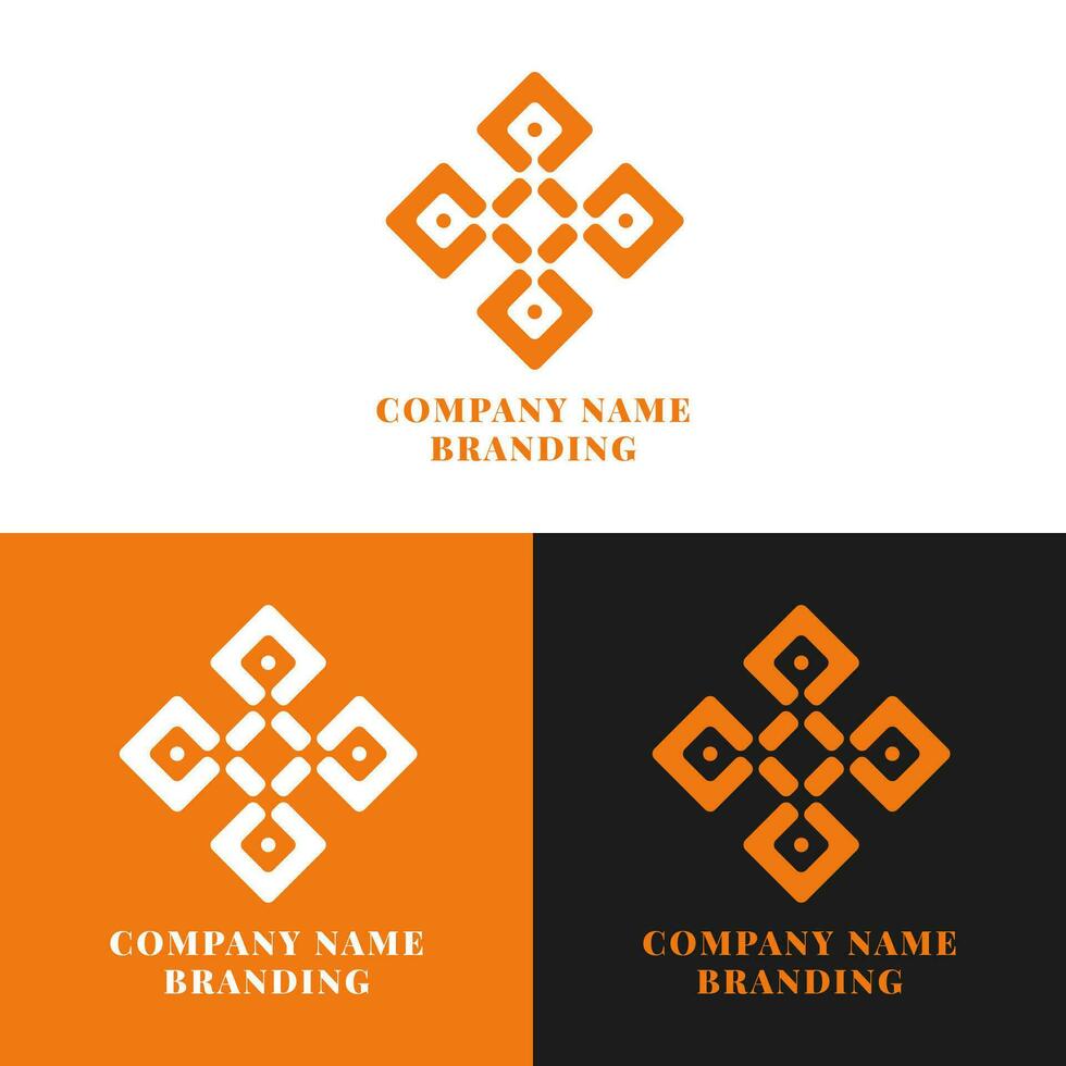 élégant géométrique logo pour entreprise - élégant et professionnel conception vecteur
