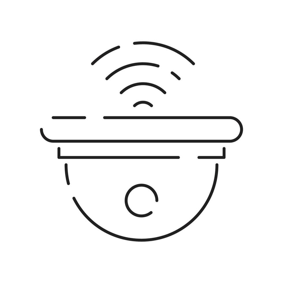 collection de intelligent maison linéaire Icônes - contrôle de éclairage, chauffage, air conditionnement. ensemble de Accueil automatisation et éloigné surveillance symboles tiré avec mince contour lignes. vecteur illustration.