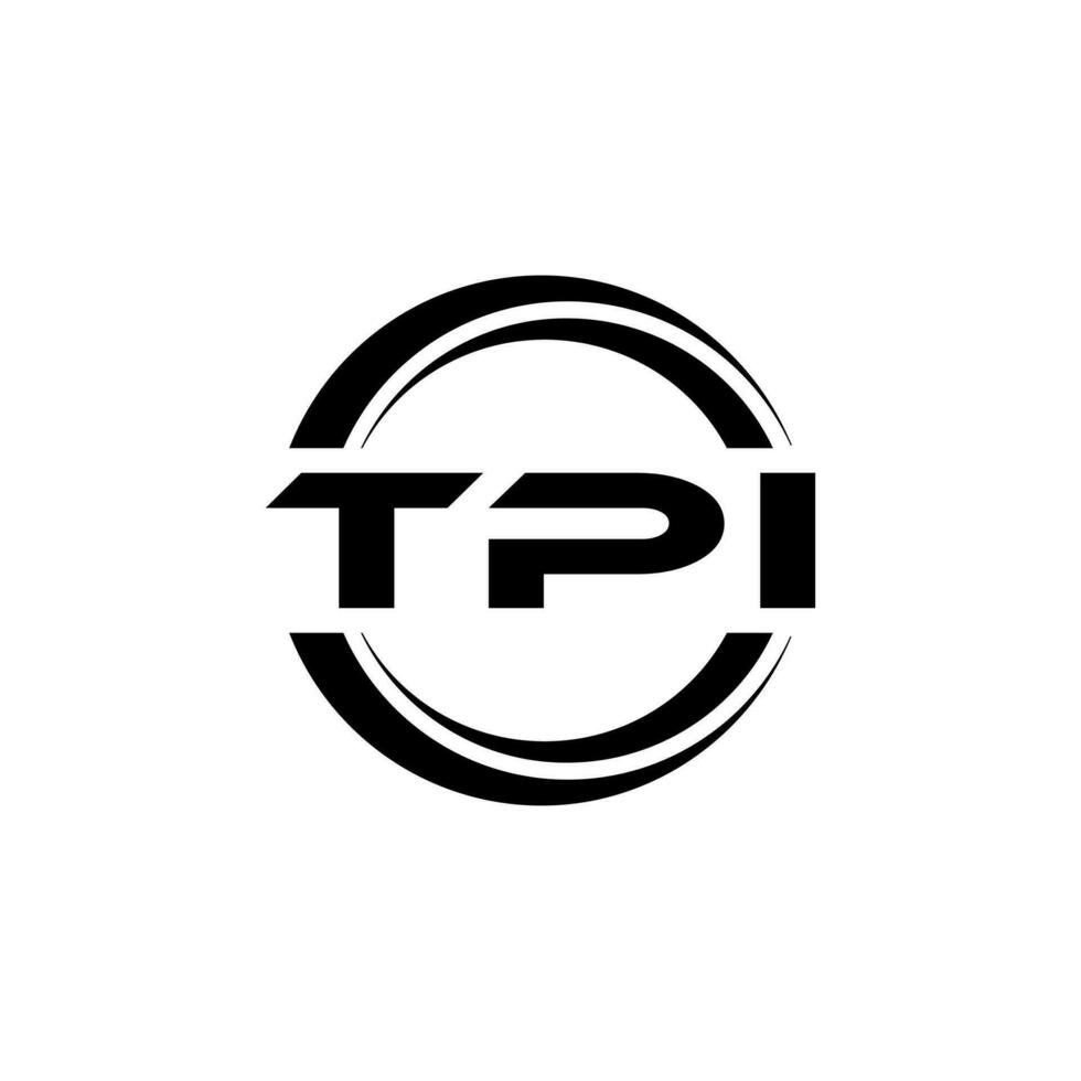 tpi lettre logo conception dans illustration. vecteur logo, calligraphie dessins pour logo, affiche, invitation, etc.