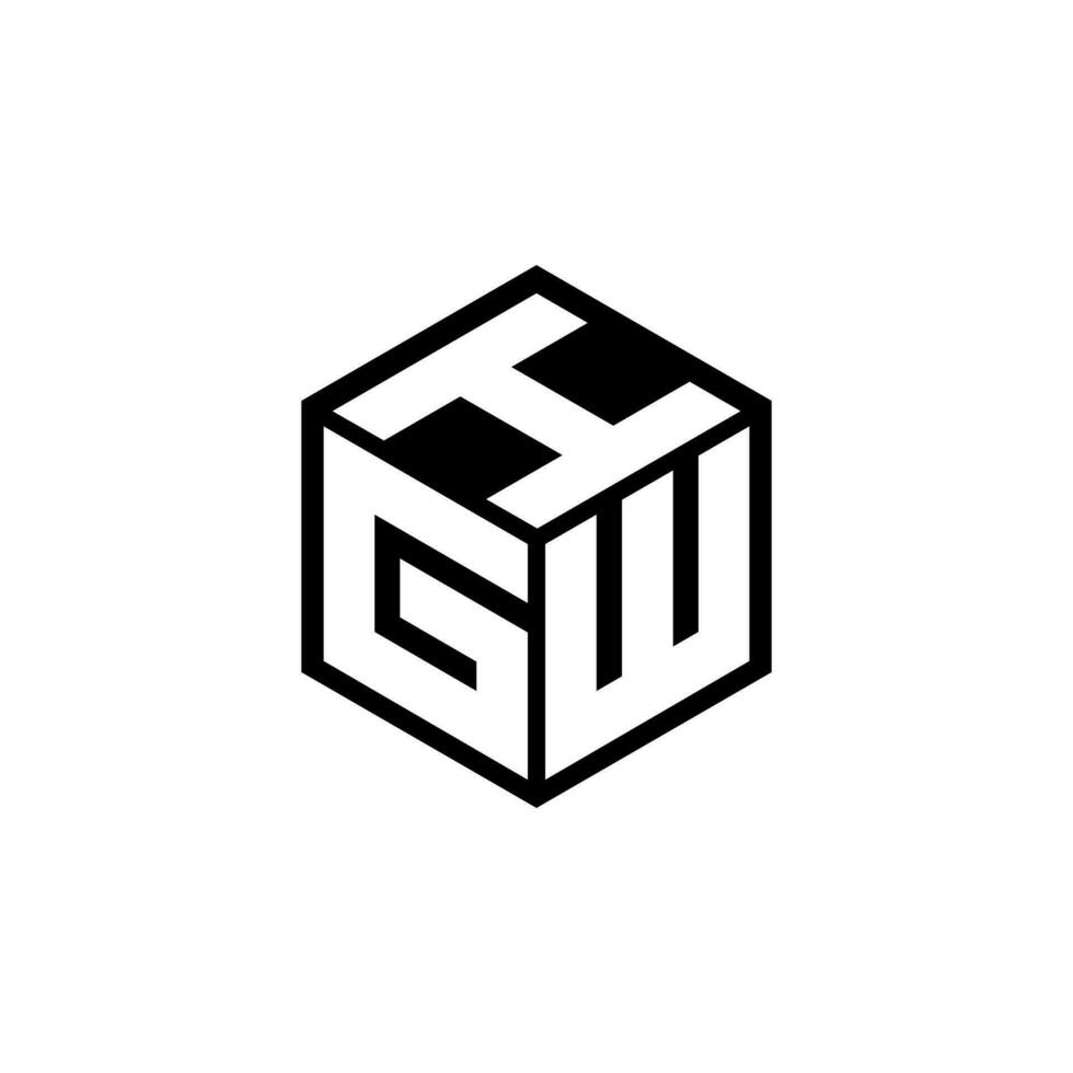 gwi lettre logo conception dans illustration. vecteur logo, calligraphie dessins pour logo, affiche, invitation, etc.