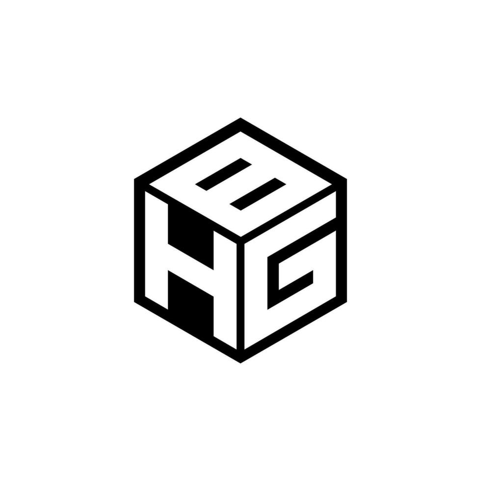 hgb lettre logo conception dans illustration. vecteur logo, calligraphie dessins pour logo, affiche, invitation, etc.