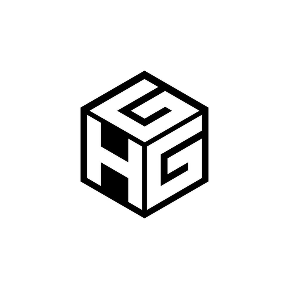 hgg lettre logo conception dans illustration. vecteur logo, calligraphie dessins pour logo, affiche, invitation, etc.
