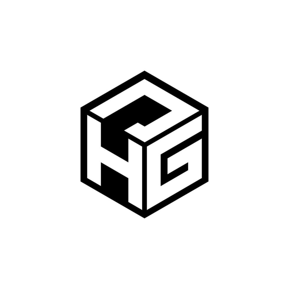 hgj lettre logo conception dans illustration. vecteur logo, calligraphie dessins pour logo, affiche, invitation, etc.