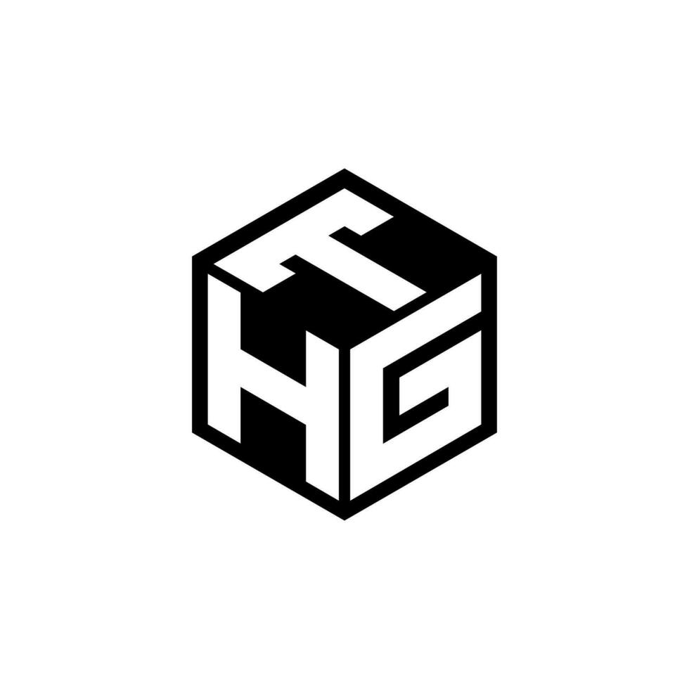 hgt lettre logo conception dans illustration. vecteur logo, calligraphie dessins pour logo, affiche, invitation, etc.