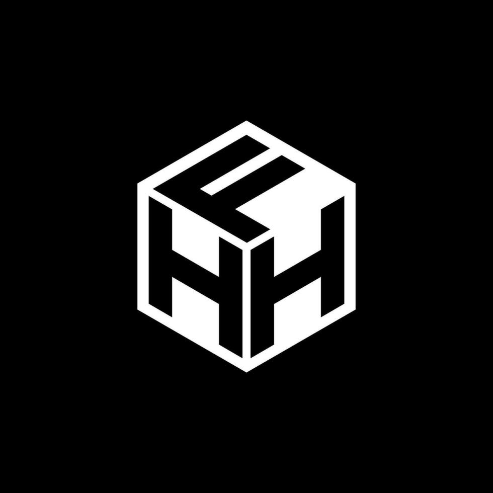 hhf lettre logo conception dans illustration. vecteur logo, calligraphie dessins pour logo, affiche, invitation, etc.