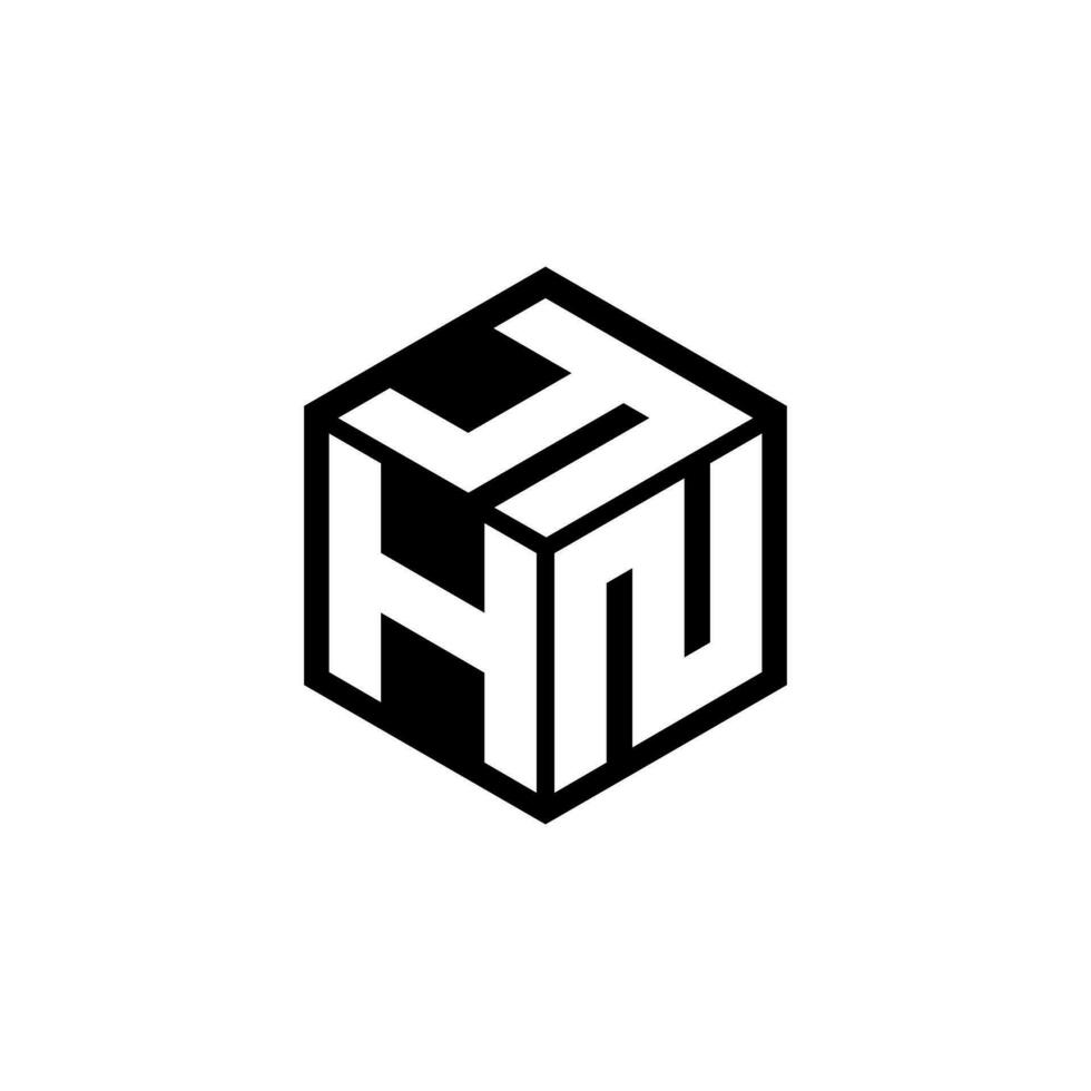 hny lettre logo conception dans illustration. vecteur logo, calligraphie dessins pour logo, affiche, invitation, etc.