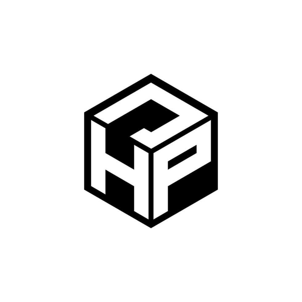 HPJ lettre logo conception dans illustration. vecteur logo, calligraphie dessins pour logo, affiche, invitation, etc.