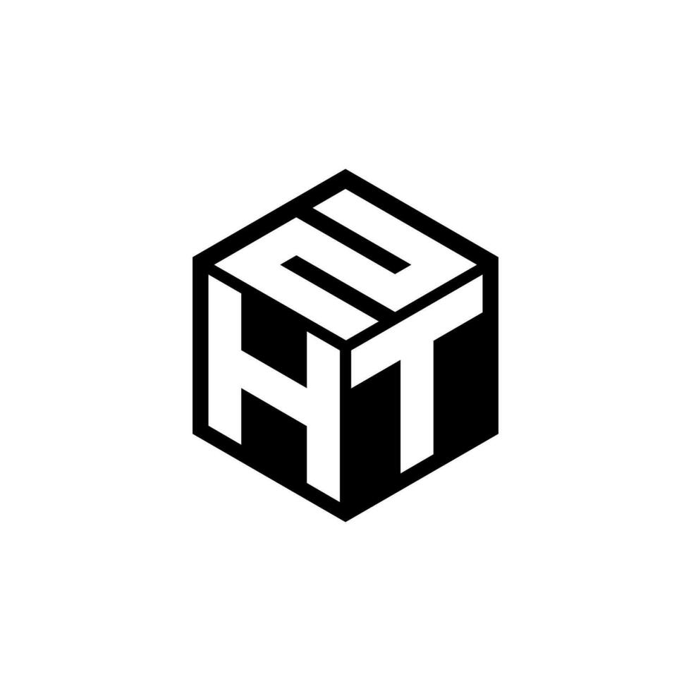 htn lettre logo conception dans illustration. vecteur logo, calligraphie dessins pour logo, affiche, invitation, etc.