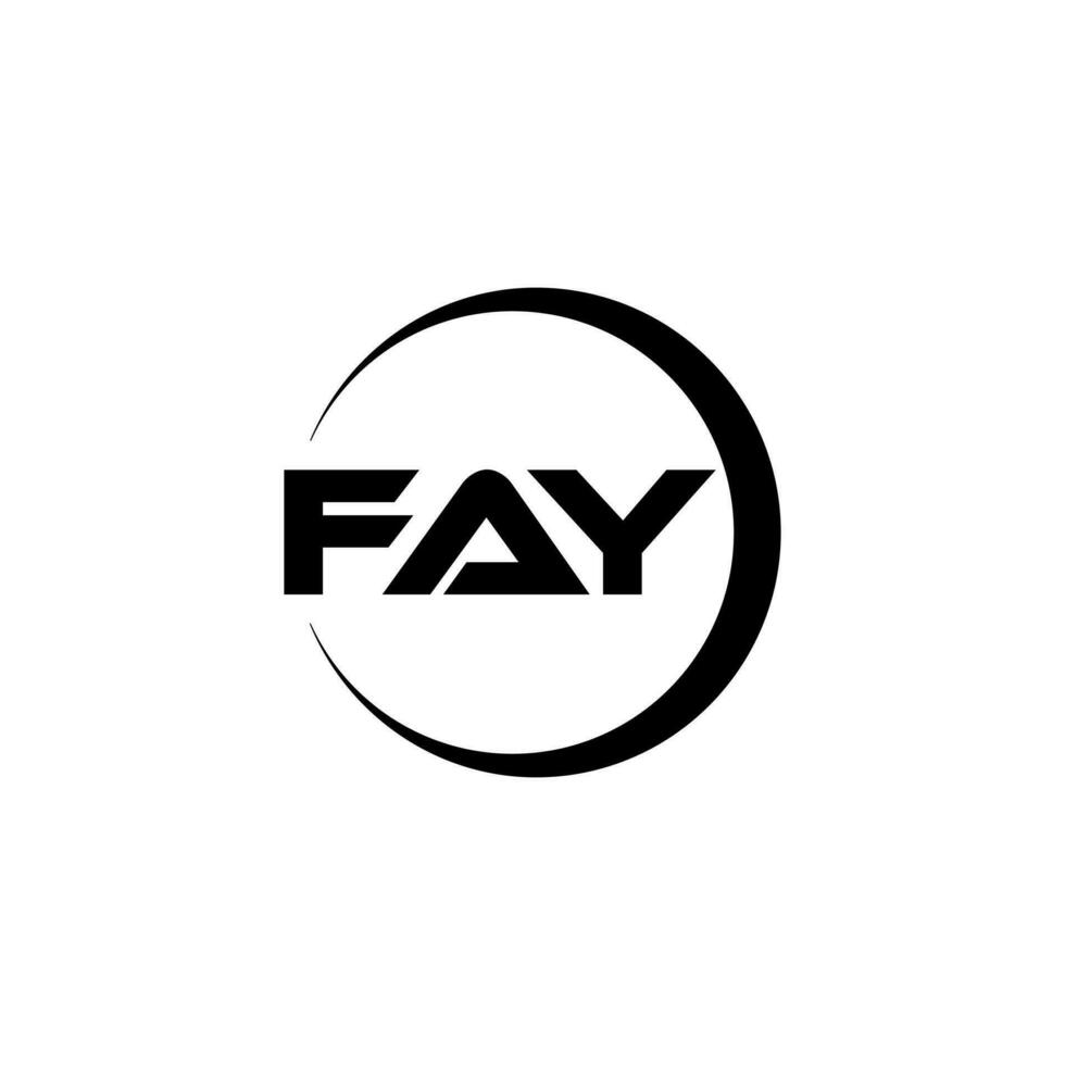 fay lettre logo conception dans illustration. vecteur logo, calligraphie dessins pour logo, affiche, invitation, etc.