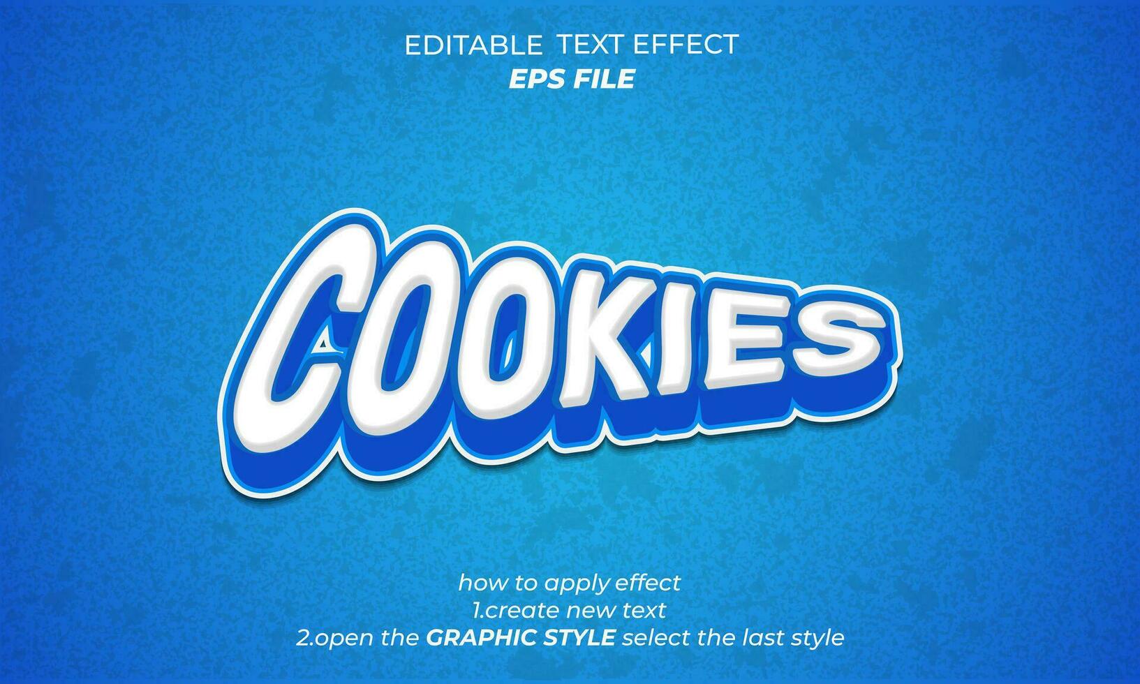 cokkies texte effet, typographie, 3d texte vecteur