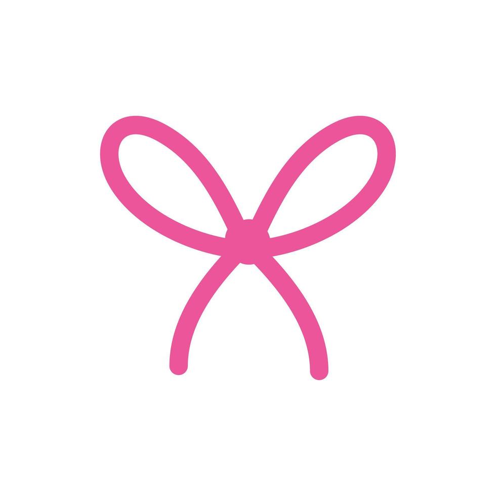 icône décorative de noeud papillon de ruban vecteur