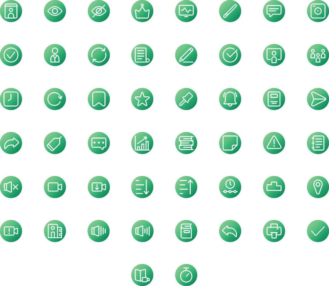 vecteur de éducation icône ensemble rond pente. parfait pour utilisateur interface, Nouveau application.