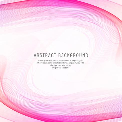 Abstrait design vague rose vecteur