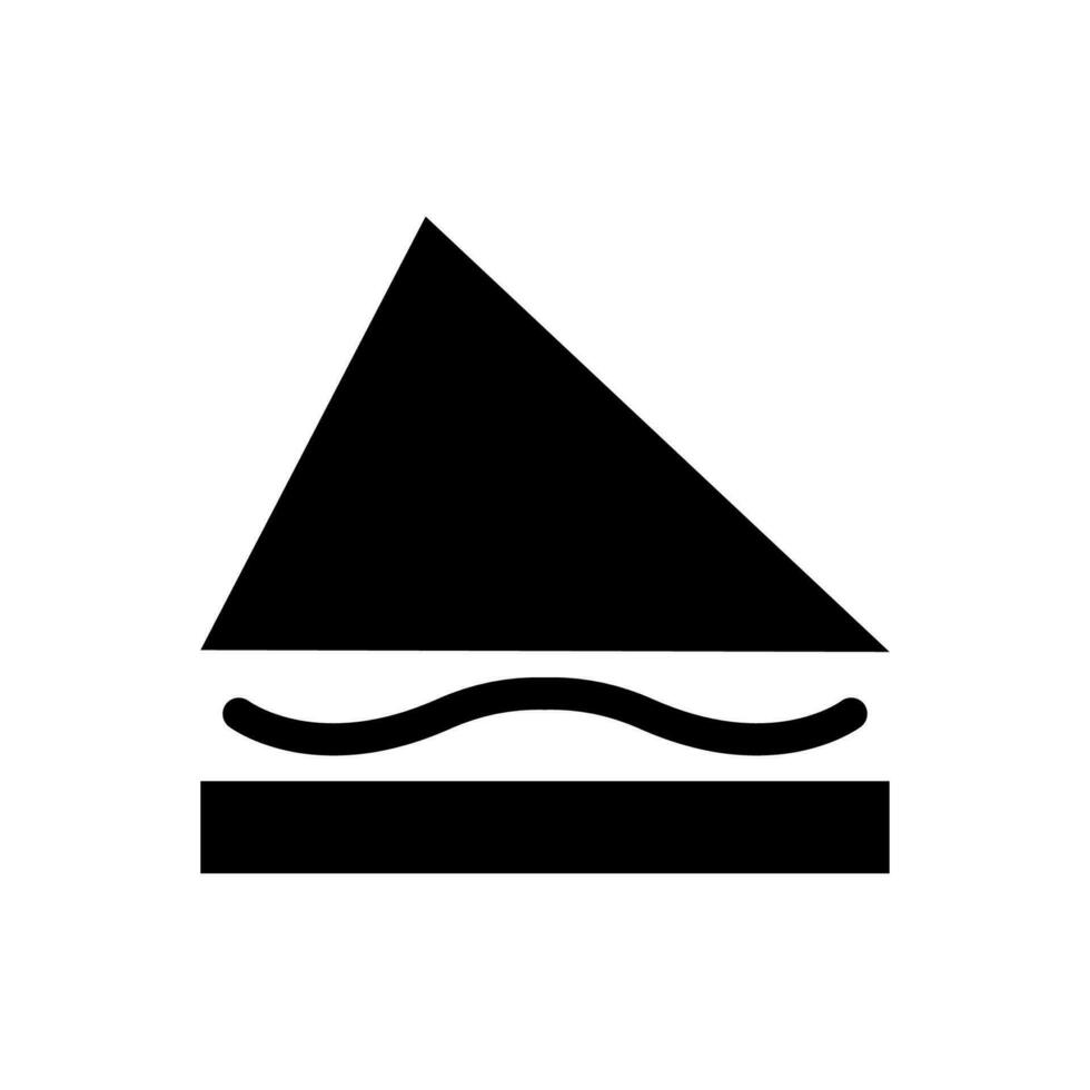 sandwich icône, logo isolé sur blanc Contexte vecteur