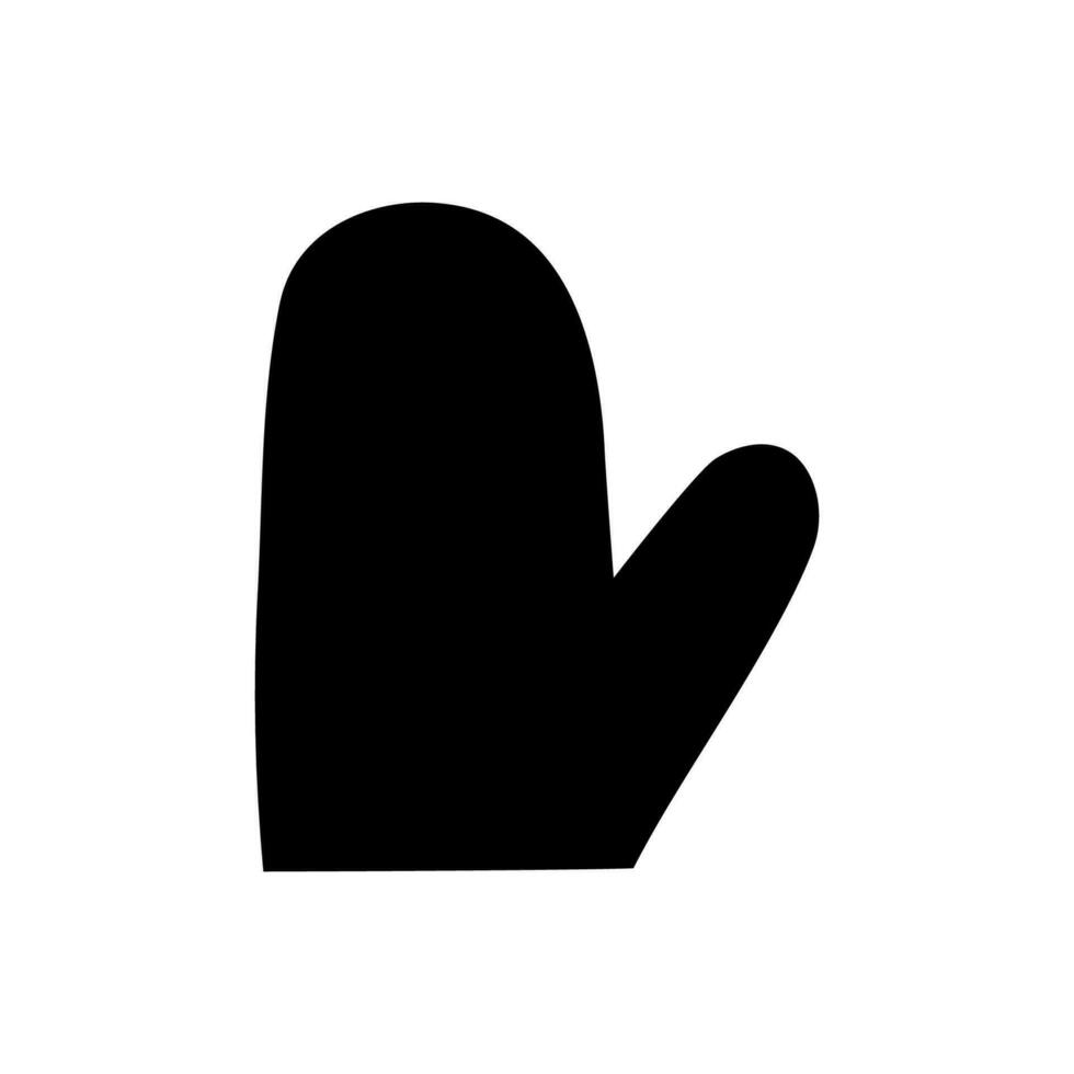 cuisine gant icône, logo isolé sur blanc Contexte vecteur