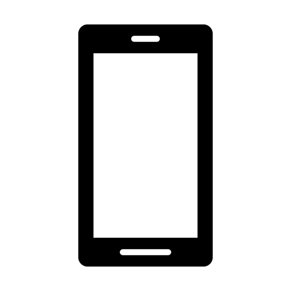 mobile téléphone vecteur glyphe icône conception