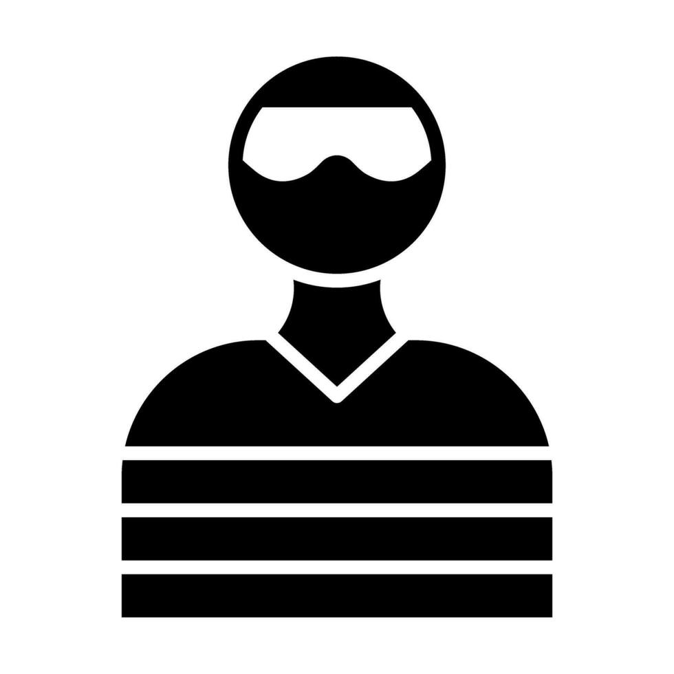 voleur vecteur glyphe icône pour personnel et commercial utiliser.
