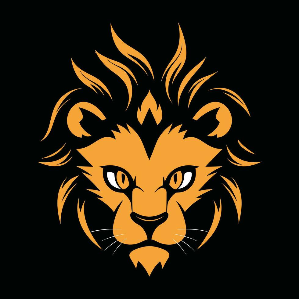 Lion mascotte logo pour esport. Lion T-shirt conception. Lion logo. Lion autocollant vecteur