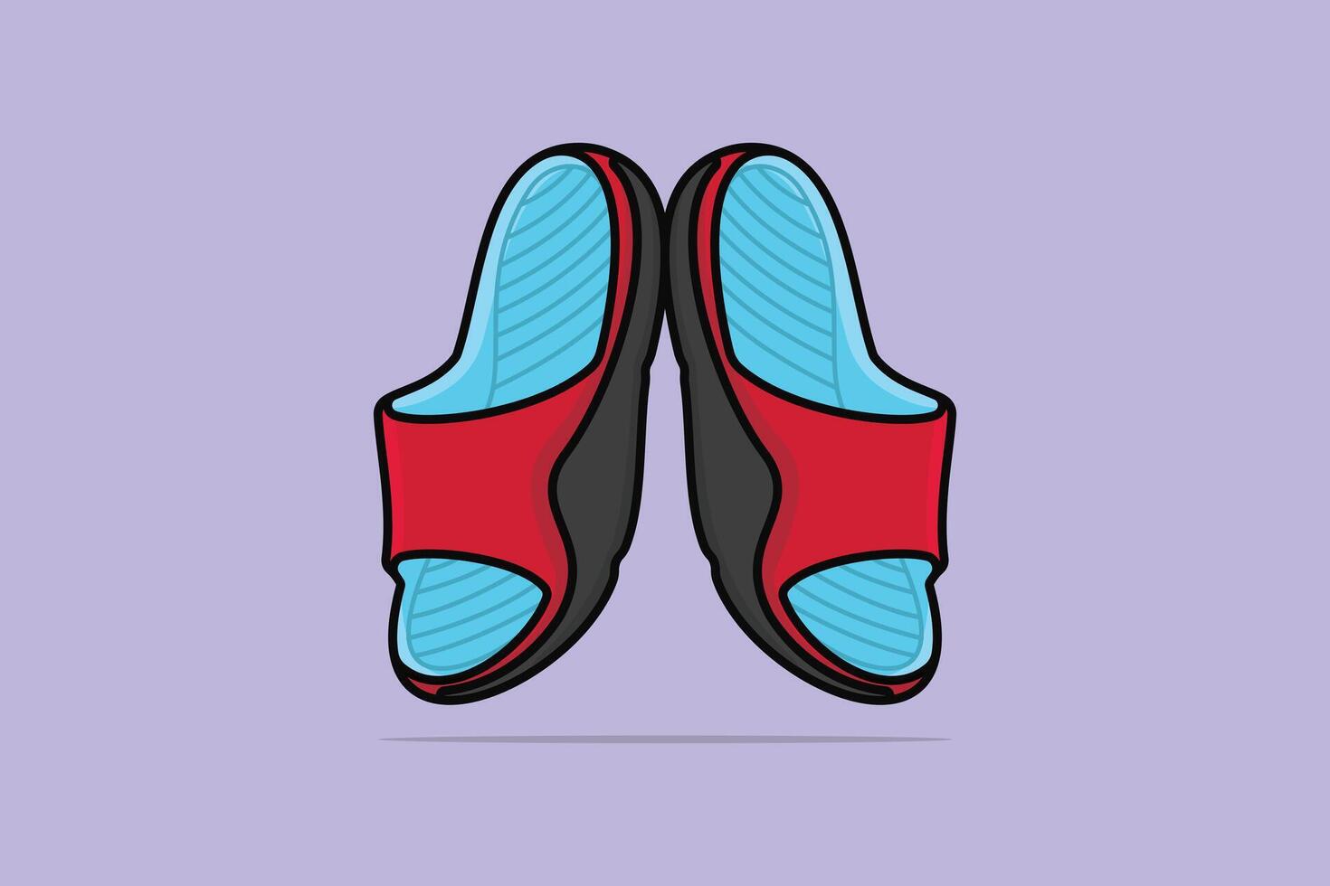 paire de Hommes chaussure pantoufle chaussure vecteur logo conception. Hommes mode objet icône concept. coloré retourner fiasco, retourner fiasco icône, pantoufle icône, chaussures, Extérieur des chaussures vecteur conception.