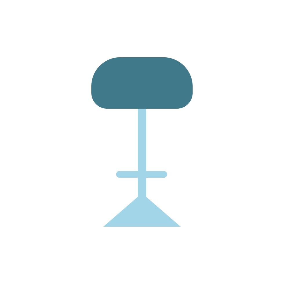 icône isolée de meubles de chaise moderne vecteur