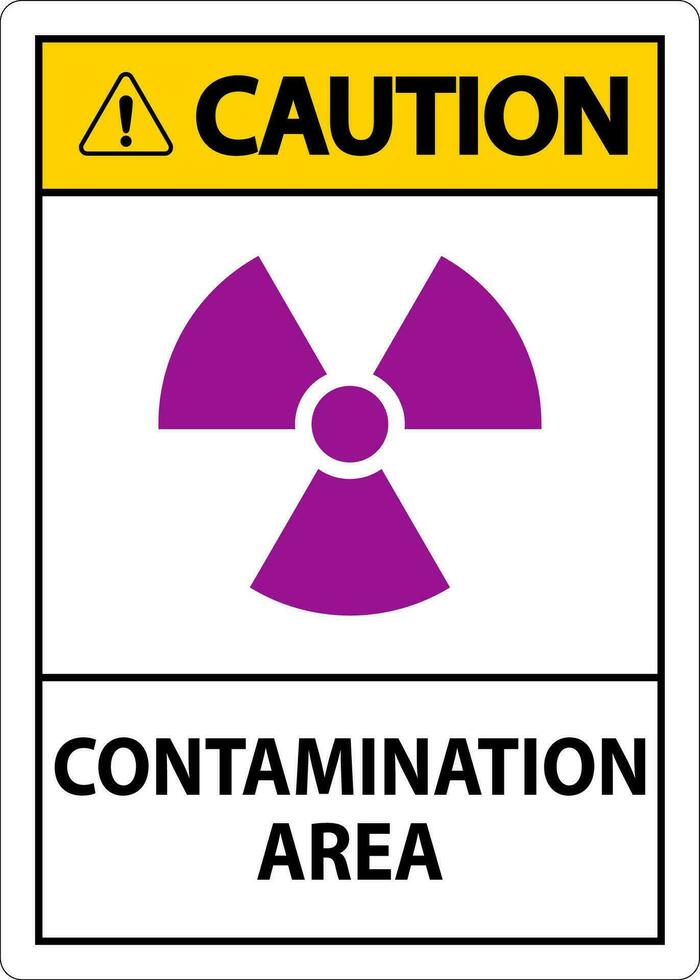 radioactif matériaux signe mise en garde contamination zone vecteur