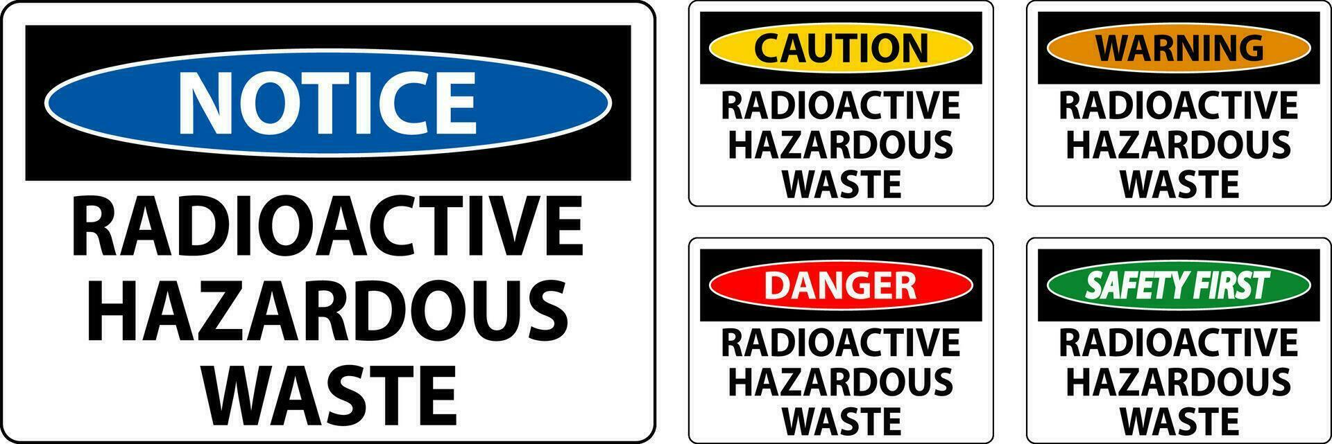 danger signe radioactif dangereux déchets vecteur