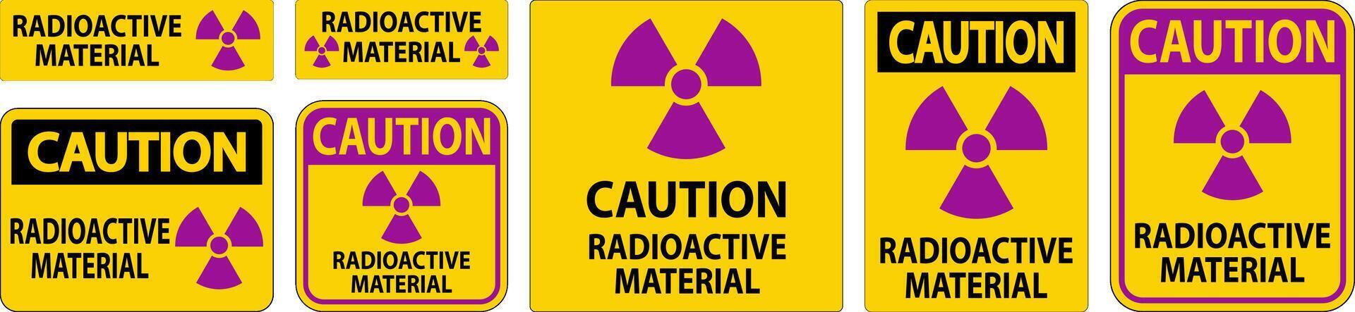 mise en garde signe radioactif matériaux vecteur