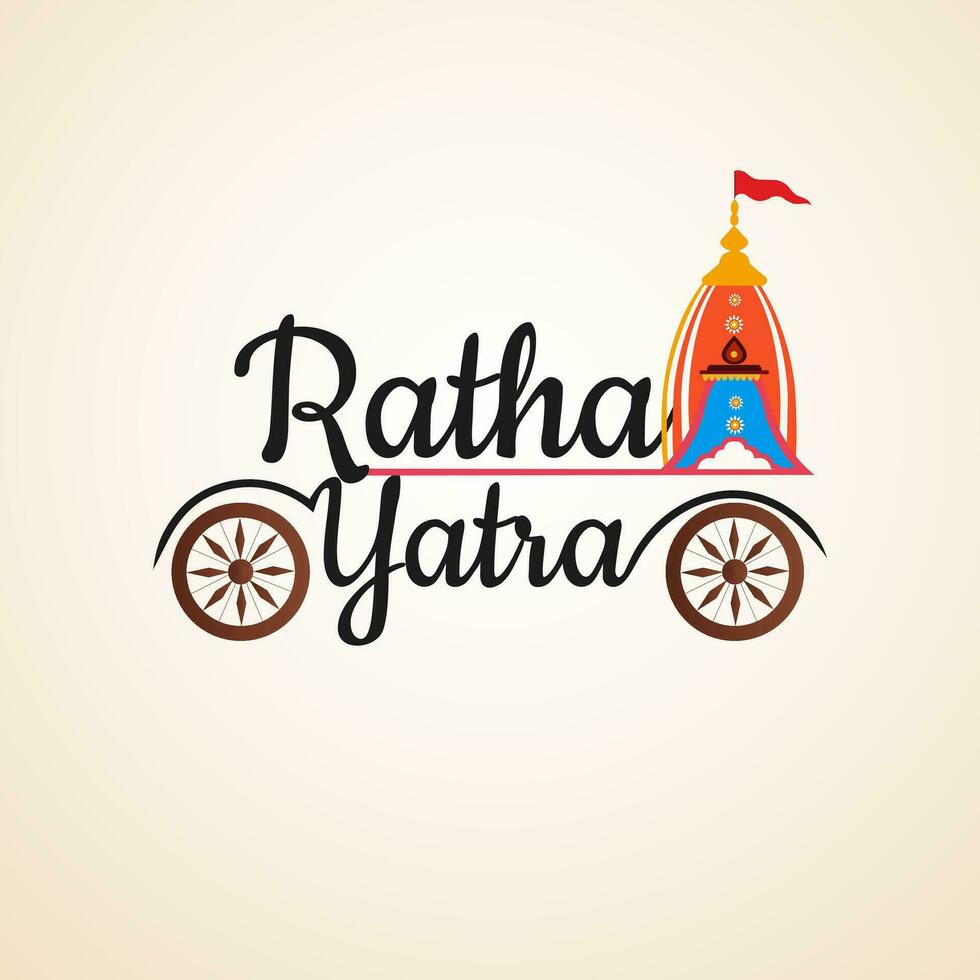 ratha yatra social médias Publier vecteur